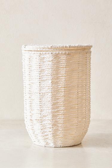 Zara BATHROOM TRASH CAN WITH REMOVABLE LID - White