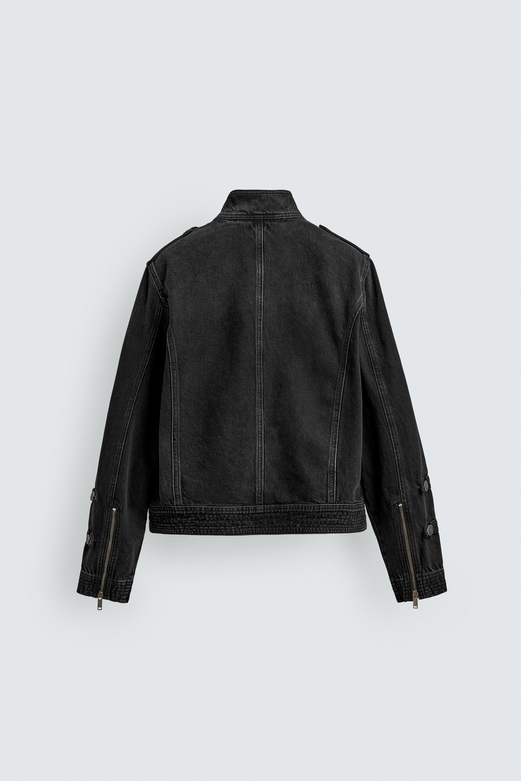 トグルボタン付きデニムジャケット - カーボン | ZARA Japan / 日本