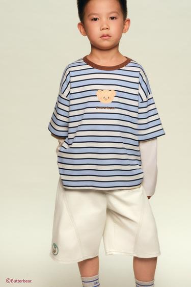 BUTTERBEAR © STRIPED T-SHIRT - striped by Zara - Image 7