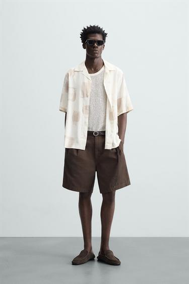 CAMISA ESTAMPADO ABSTRACTO - Crudo de Zara - Imagen 0