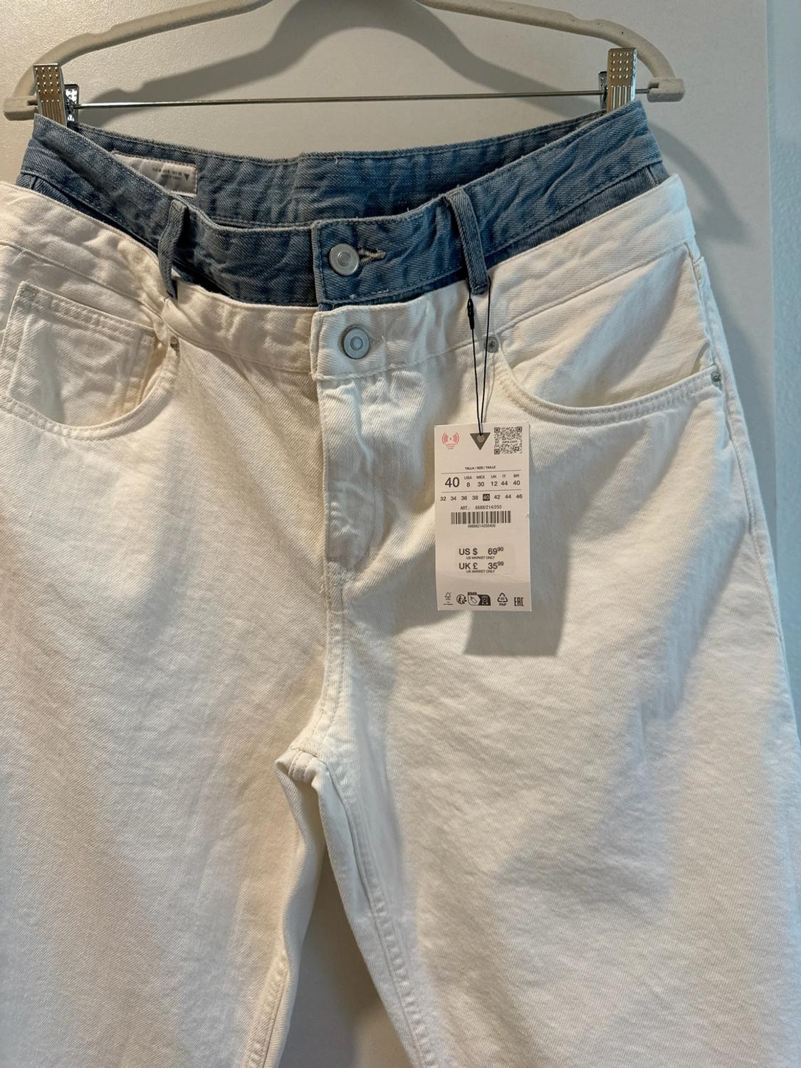 JEANS TRF RECTOS CINTURILLA DOBLE TIRO MEDIO - Image 3