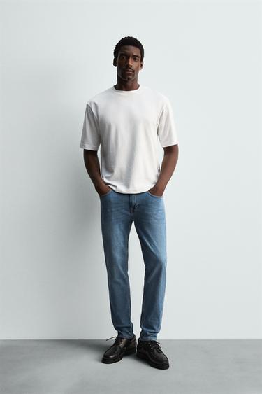 SLIM FIT JEANS - Mid-blue by Zara - Image 0