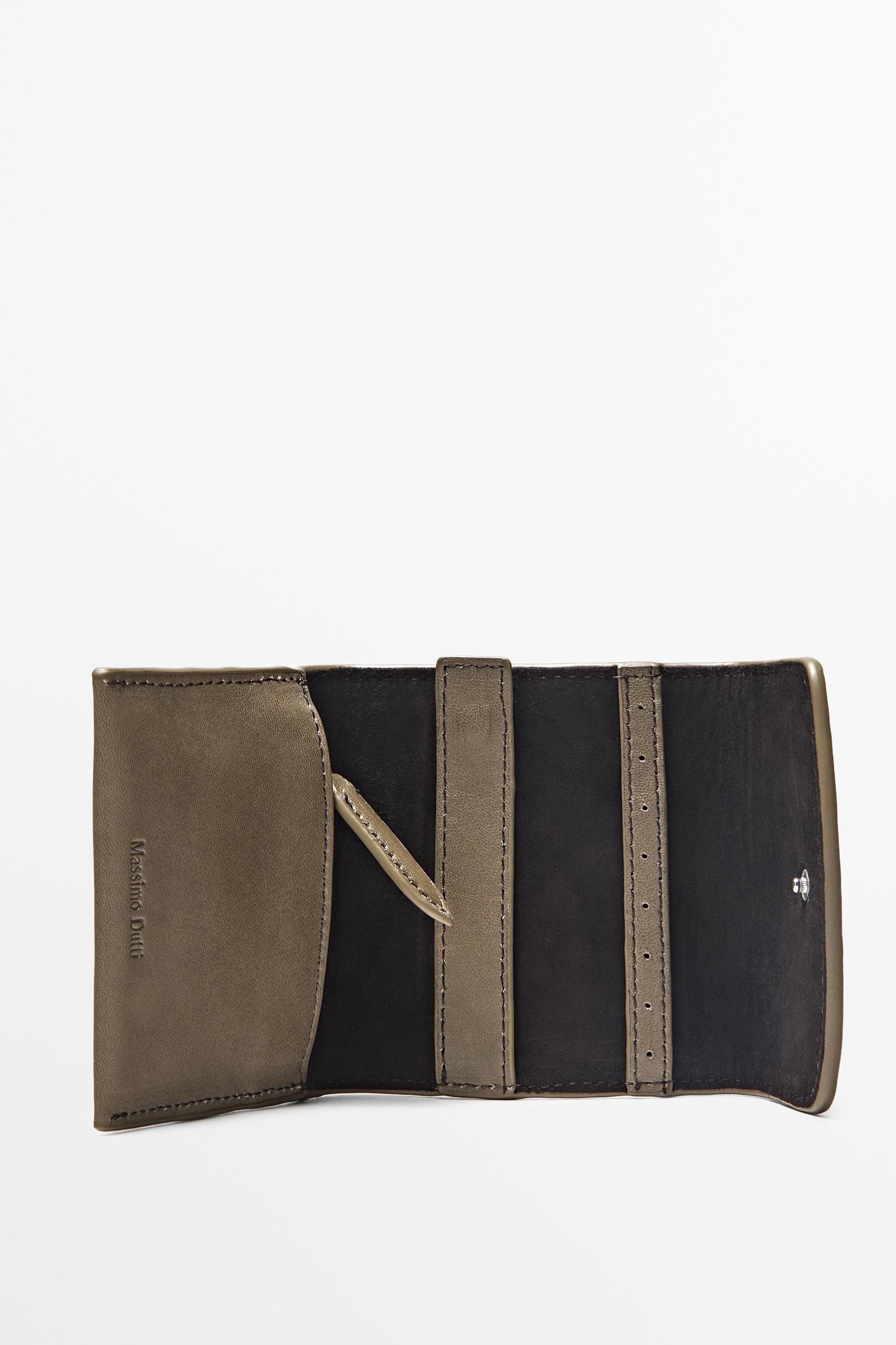 Mini nappa leather jewelry case - Black gold | ZARA United States