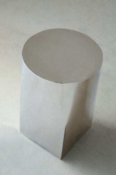 Zara STAINLESS STEEL SIDE TABLE - Silver