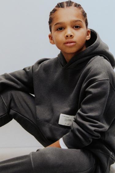 LABEL HOODIE AND JOGGERS SET - Grey by Zara
