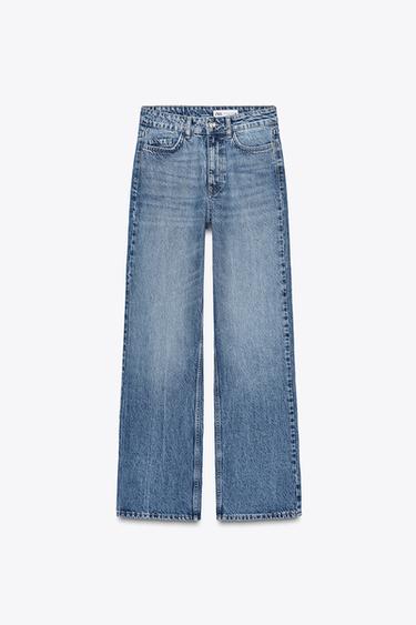 Z1975 STRAIGHT ハイウエストフルレングスジーンズミディアムブルーZaraのZ1975 STRAIGHT ハイウエストフルレングスジーンズ - ミディアムブルー 
