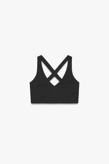 SEAMLESS POLYAMIDE TOP - Black by Zara - Image 5