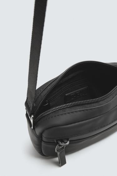 RUBBERISED CROSSBODY BAG - Black by Zara - Image 5