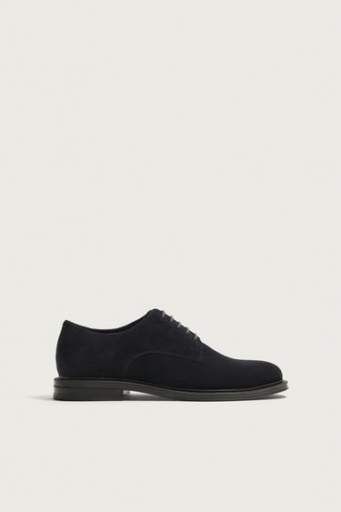 ZAPATO PIEL - Azul de Zara