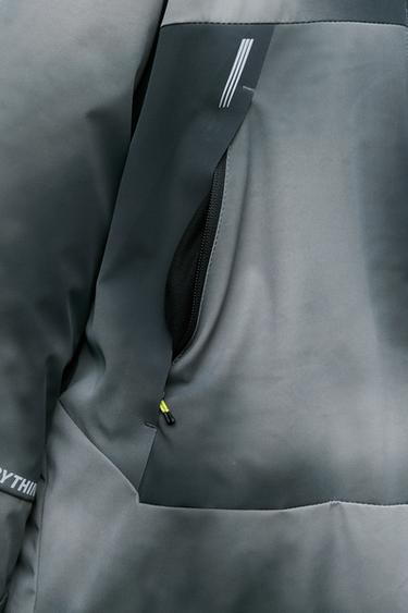 TIE DYE WATER-RESISTANT AND WINDPROOF DETACHABLE HOODIE JACKET RECCO® SYSTEM SKI COLLECTION - Grey by Zara - Image 6