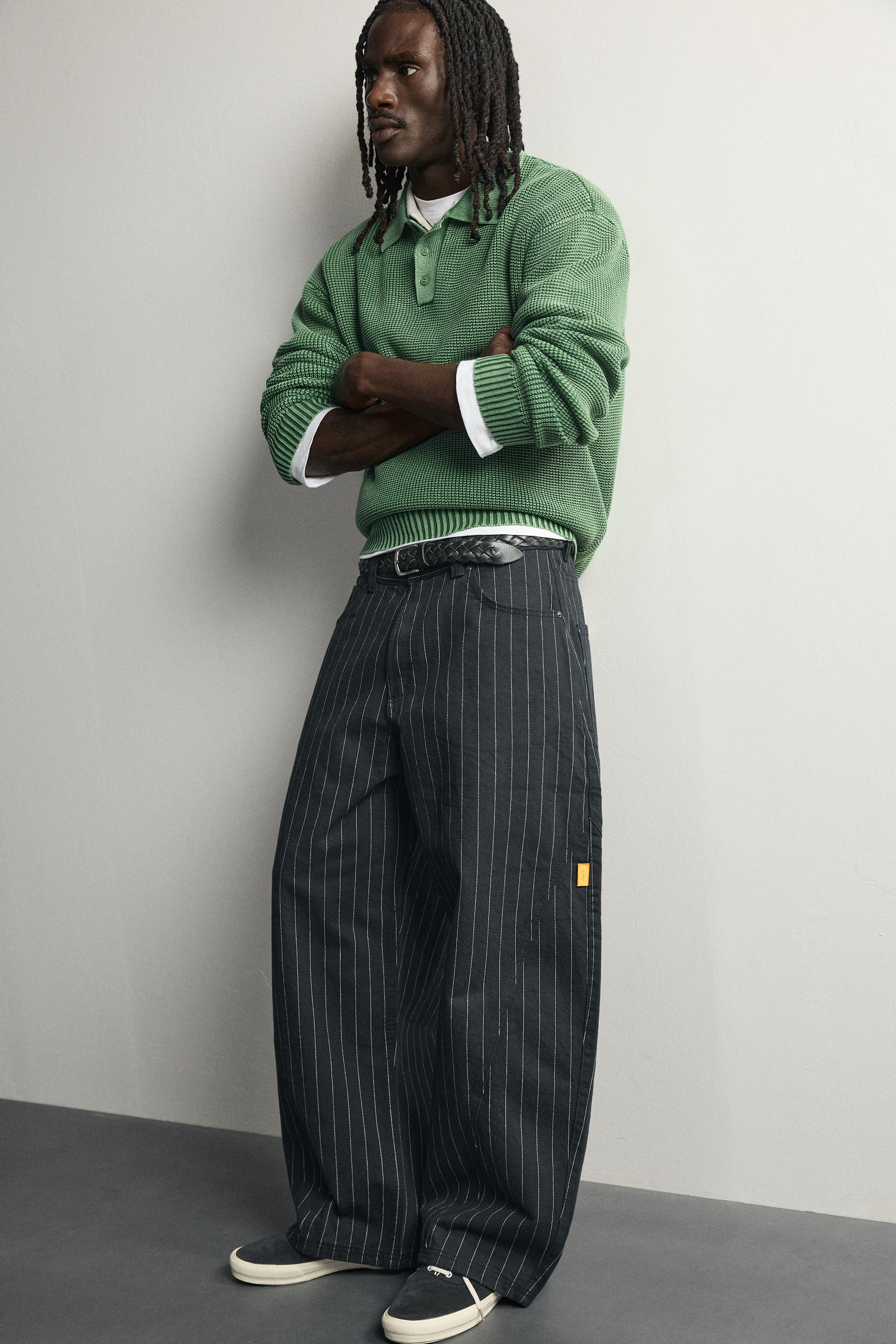 WASHED COTTON KNIT POLO