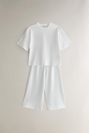 PANTALON CROP - Blanc de Zara - Image 3
