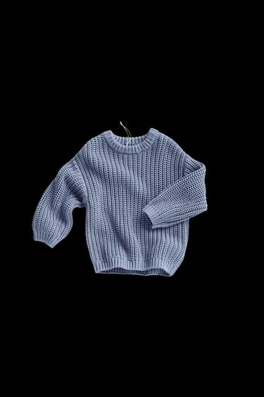 Zara ZARA TIMELESS - CHUNKY KNIT SWEATER - Blue / Steel - Image 0