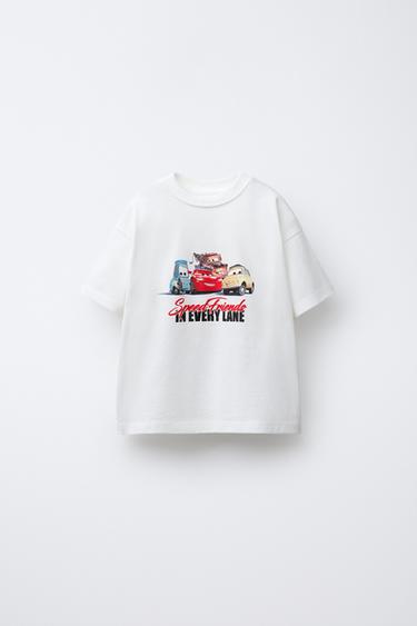 تيشرت سيارات برق بنزين والأصدقاء © DISNEY - أبيض الخاص بـ Zara - صورة 0