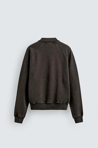 WASHED BOMBER JACKET - Brown by Zara - Image 7