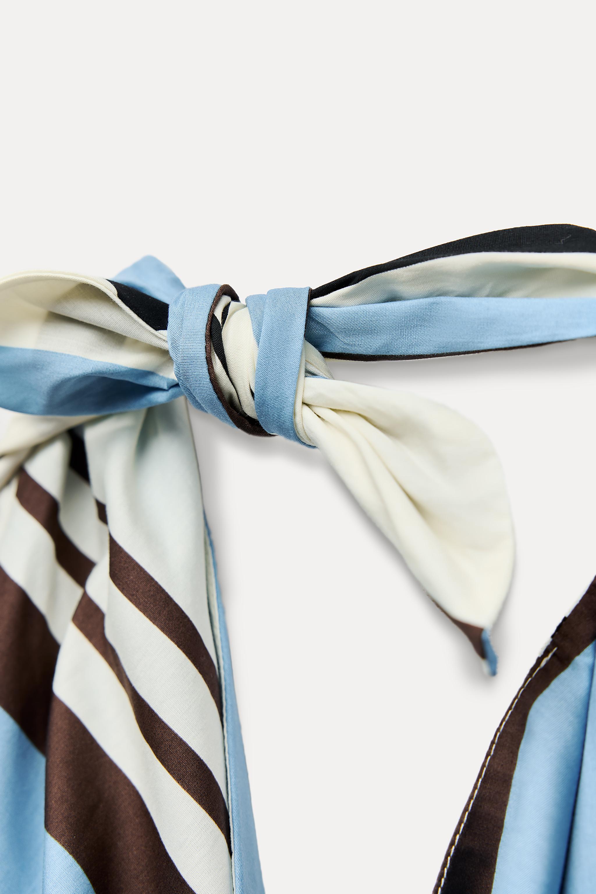 STRIPED POPLIN DRESS - only one | ZARA United States STRIPED POPLIN DRESS - only one | ZARA United States