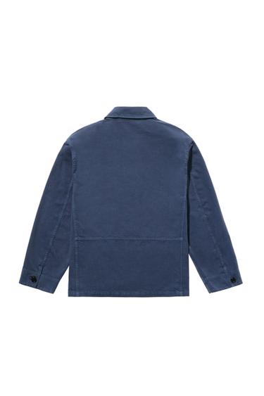 Zara WASHED POCKET JACKET - Bluish