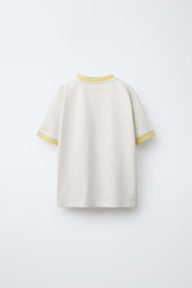 ENSEMBLE T-SHIRT ET BERMUDA SPORT - Jaune de Zara - Image 2
