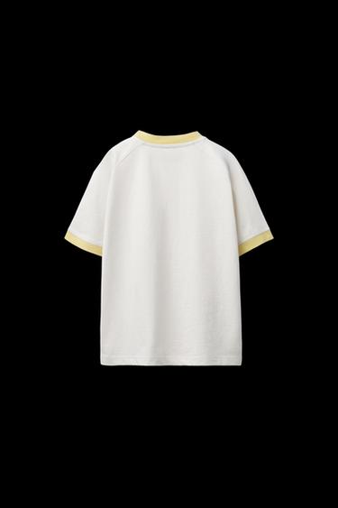 SPORTLICHES T-SHIRT- UND BERMUDA-SET - Gelb von Zara