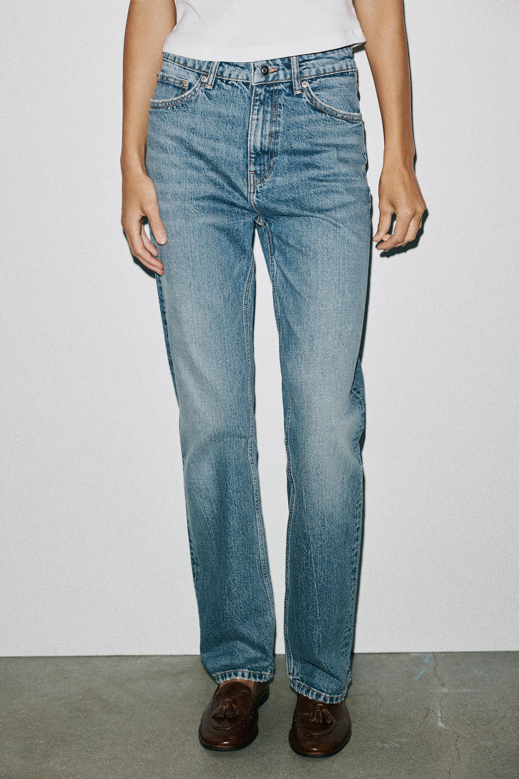 ９枚 ZARA TRF Wide-Leg Mid-Waist Jeans – Trader Bros