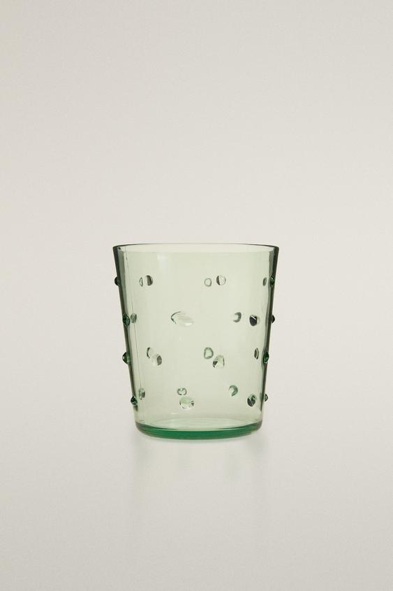 ACRYLIC TUMBLER WITH POLKA DOTS - Green by Zara - Image 0