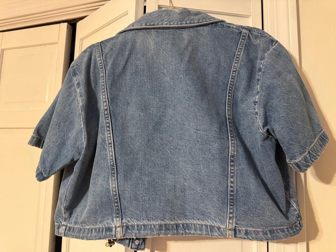 Z1975 CROPPED DENIM SHIRT - Image 2