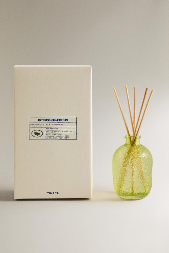 (180 ML) LIME & PEPPERMINT REED DIFFUSERS - Fluorescent lime by Zara - Image 0