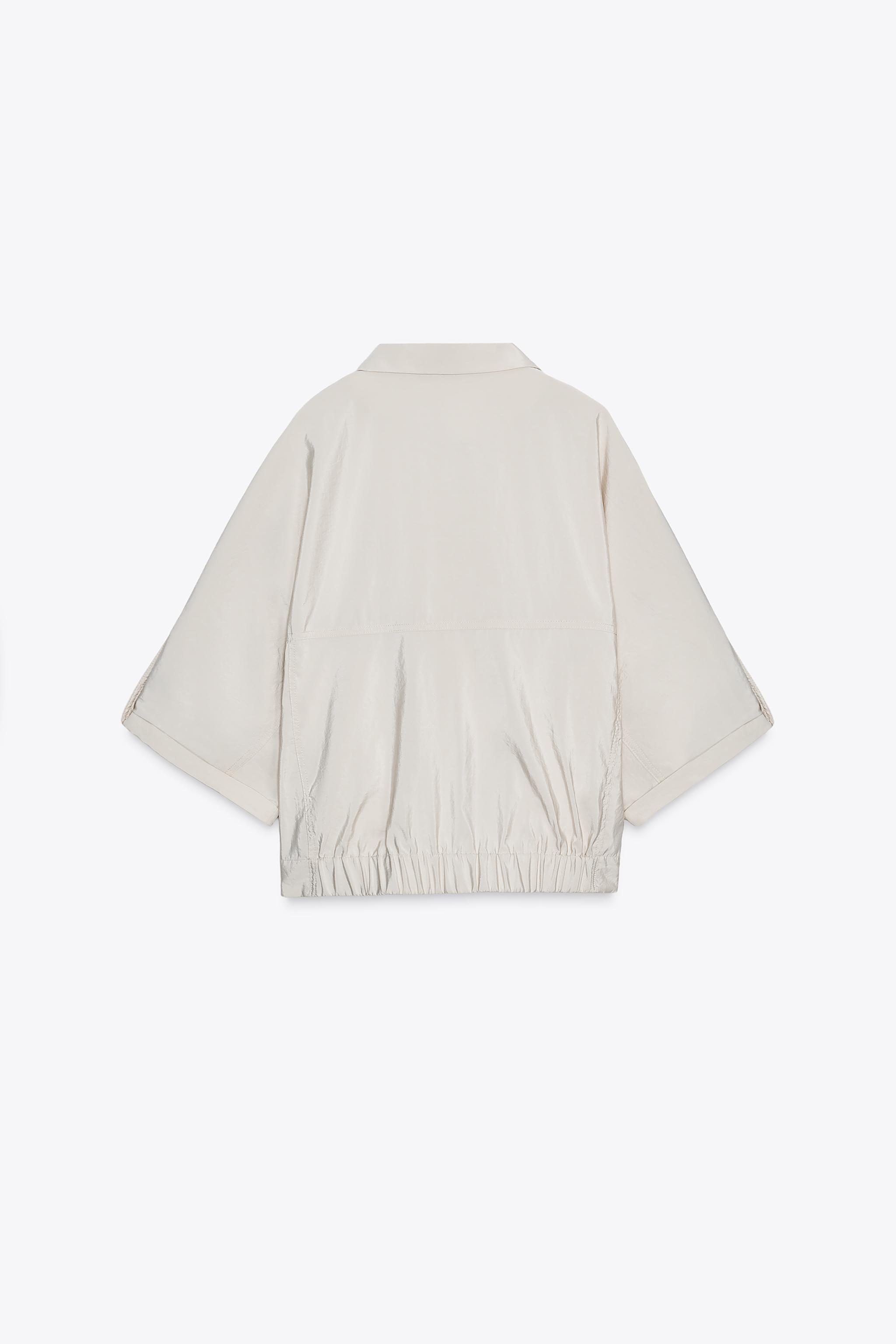 ★ZARA★サファリ*ショートスリーブシャツ ライトベージュ 未使用 ZARA サファリショートスリーブシャツ Mサイズ - メルカリ