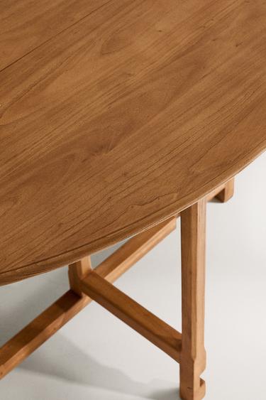 TABLE OVALE PLIABLE - Beige clair de Zara - Image 2