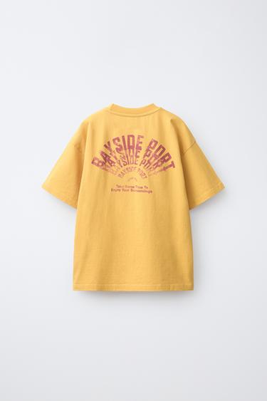 SLOGAN PRINT T-SHIRT - yellow by Zara