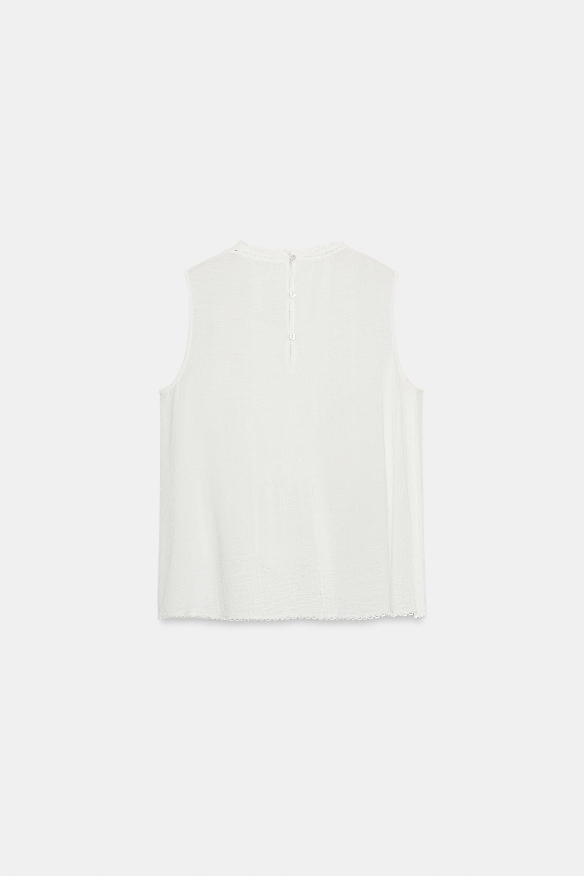 Женские рубашки Zara ZW COLLECTION ROMANTIC SHIRT — фото 6