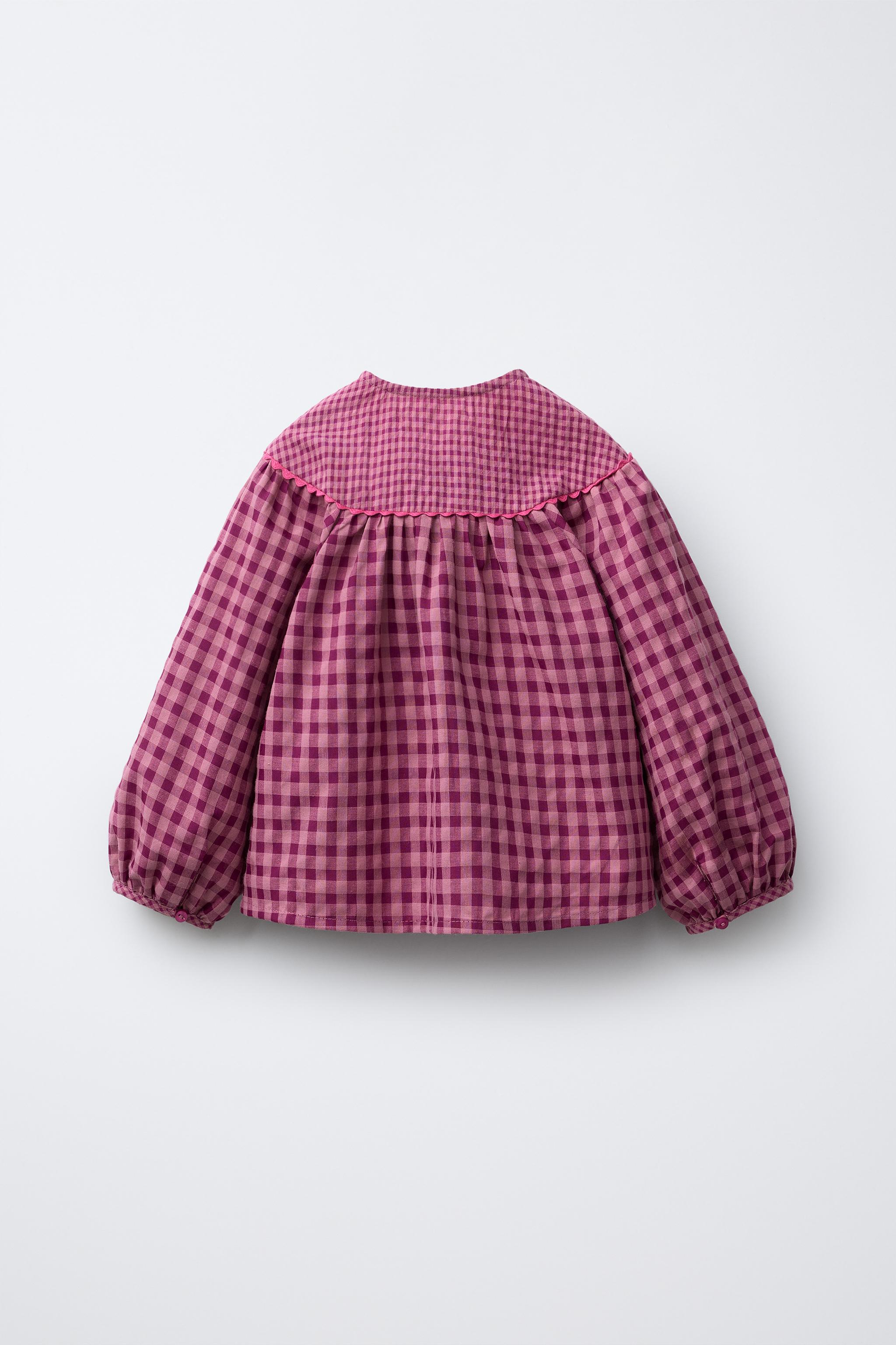 GINGHAM SHIRT - Fuchsia | ZARA United States