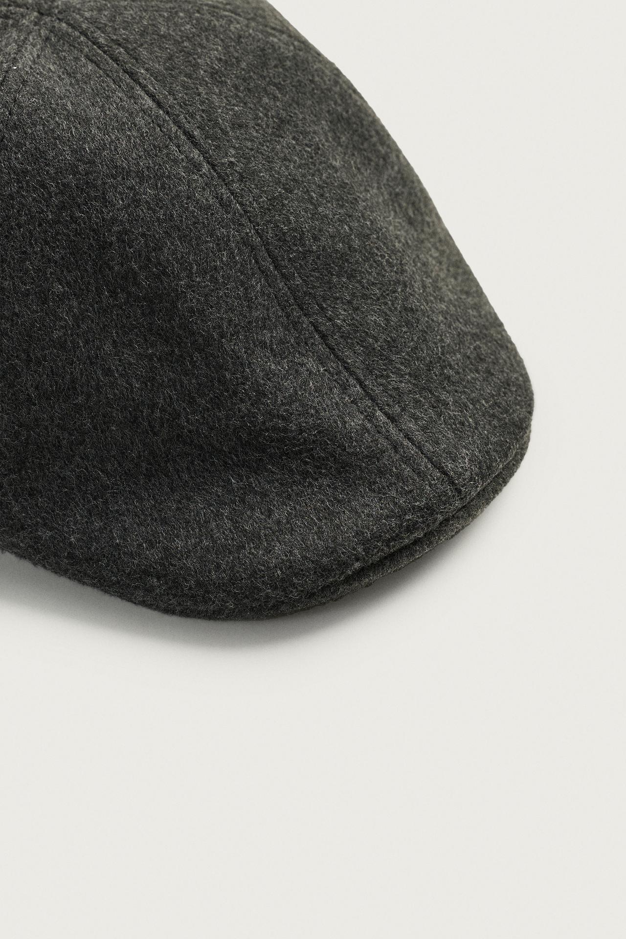 STRUCTURED BERET — Gray