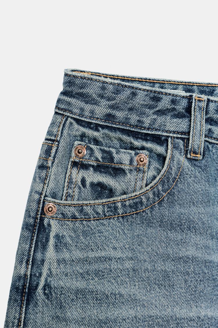 Jeans holgados de tiro medio TRF 8