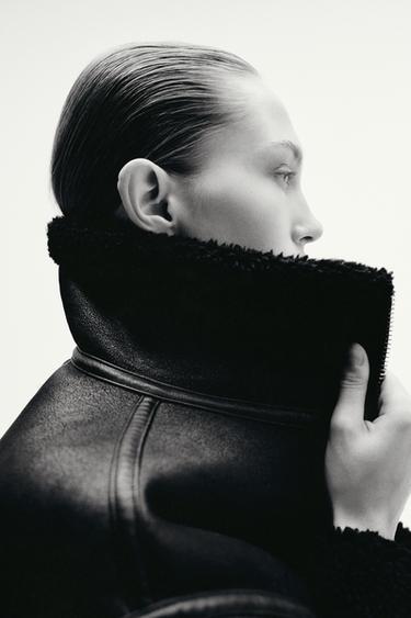 ZW COLLECTION DOUBLE-FACED COAT - Black by Zara