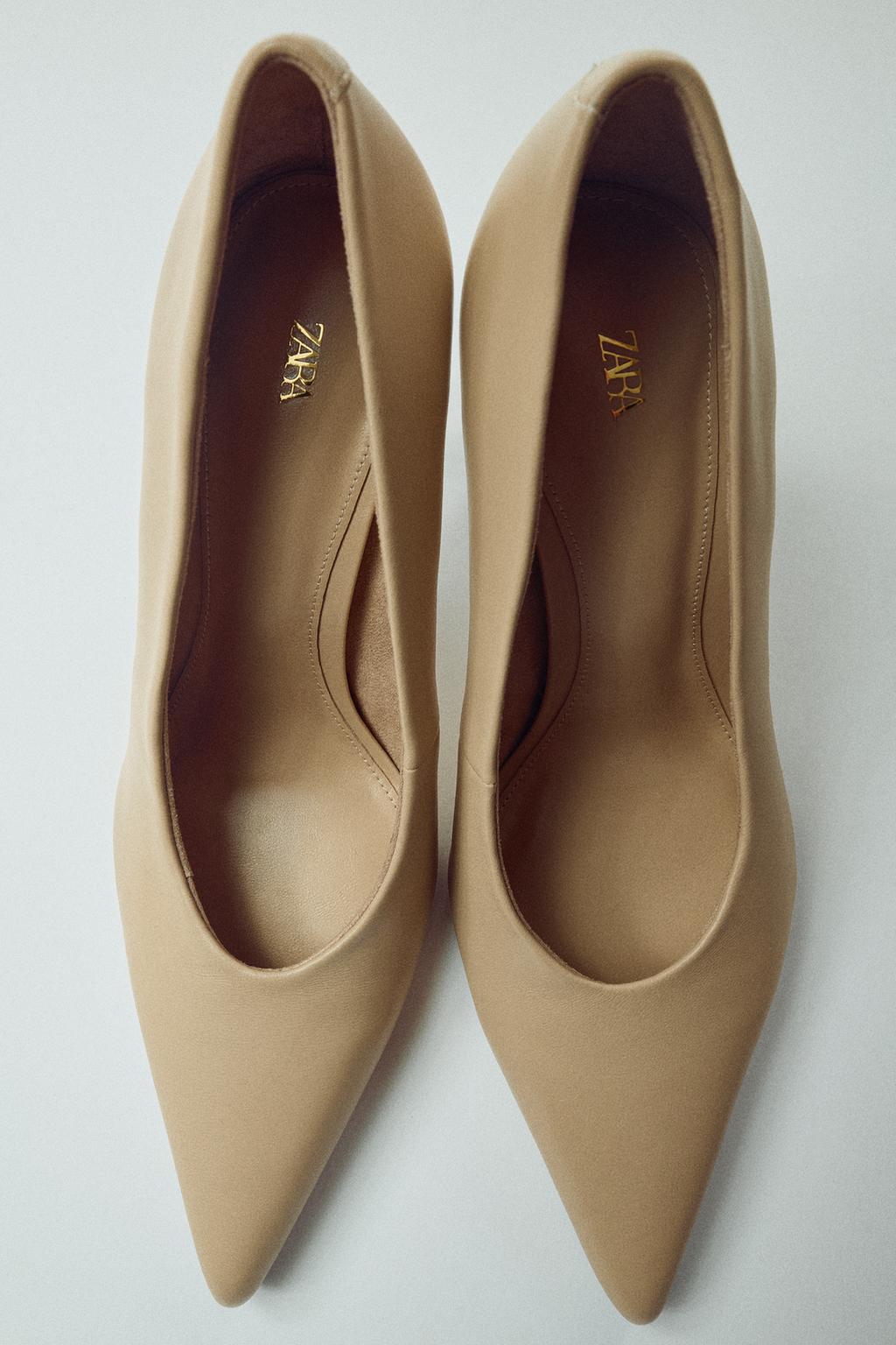 LEATHER HIGH-HEEL SHOES