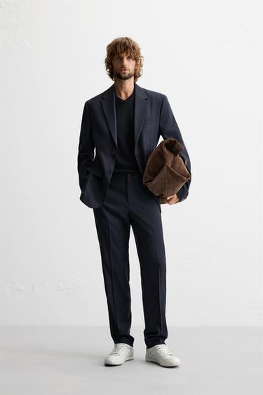 TERNO COM TEXTURA - CRU/AMARELO da Zara