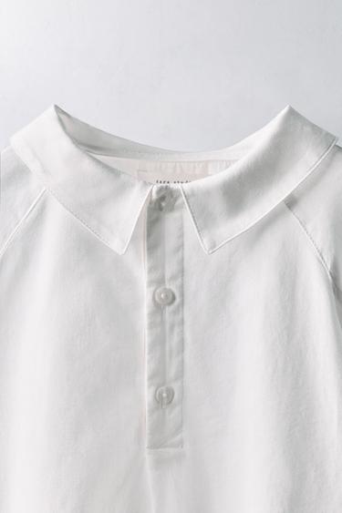 6-10 ANS/ CHEMISE COL EN POINTE LIMITED EDITION - Blanc cassé de Zara - Image 2