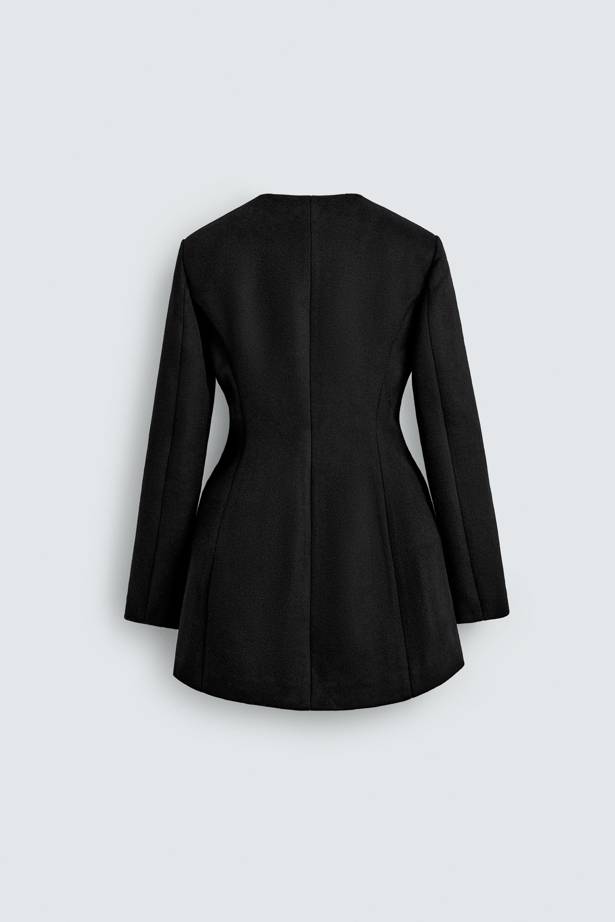 DOUBLE-BREASTED COAT DRESS HARRY LAMBERT FOR ZARA X DISNEY Black