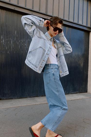 BLOUSON EN DENIM Z1975 - Bleu clair de Zara - Image 3