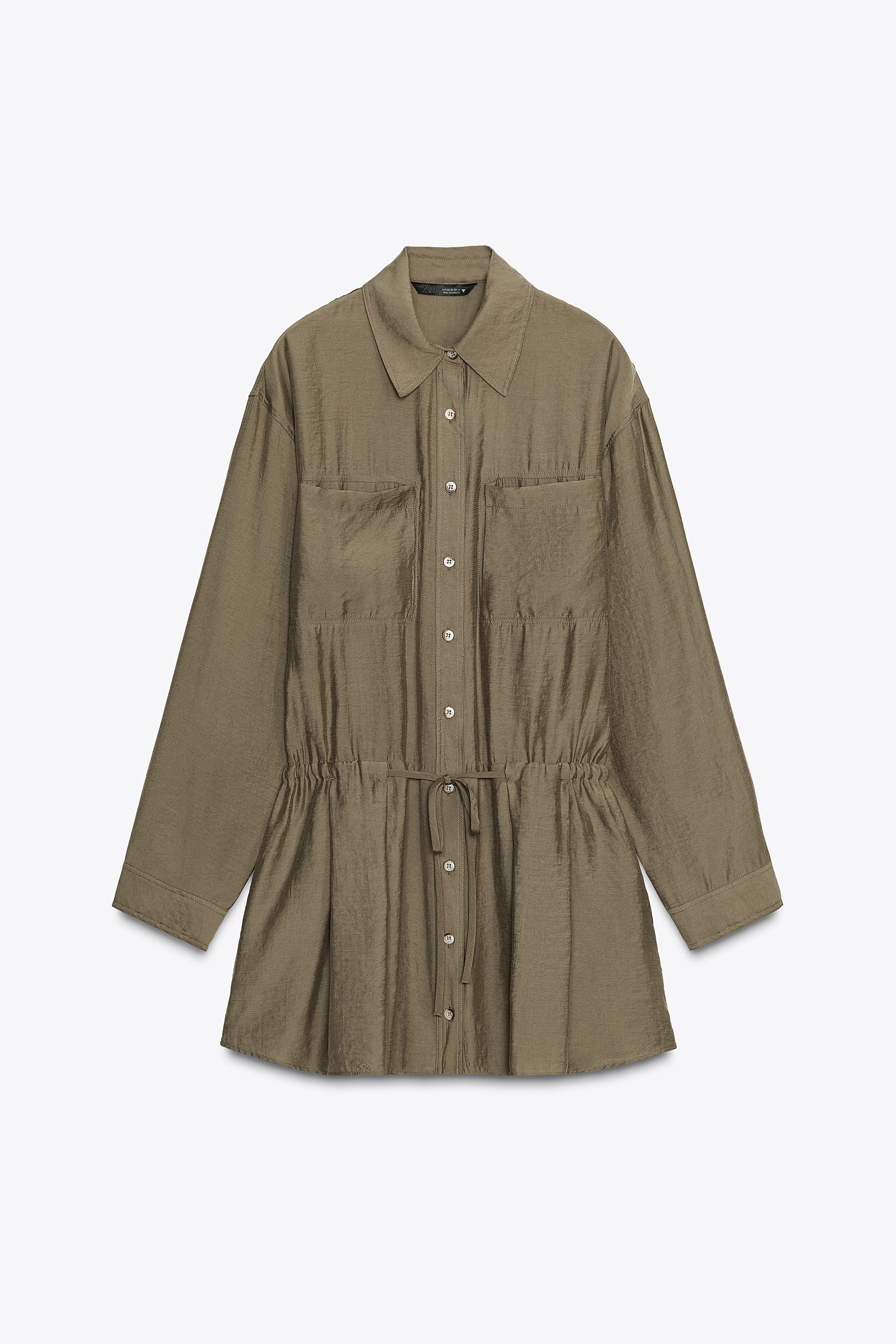 FLUID SHORT SHIRT DRESS