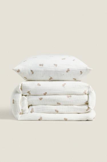 DONKEY PRINT COTTON AND MUSLIN BED LINEN