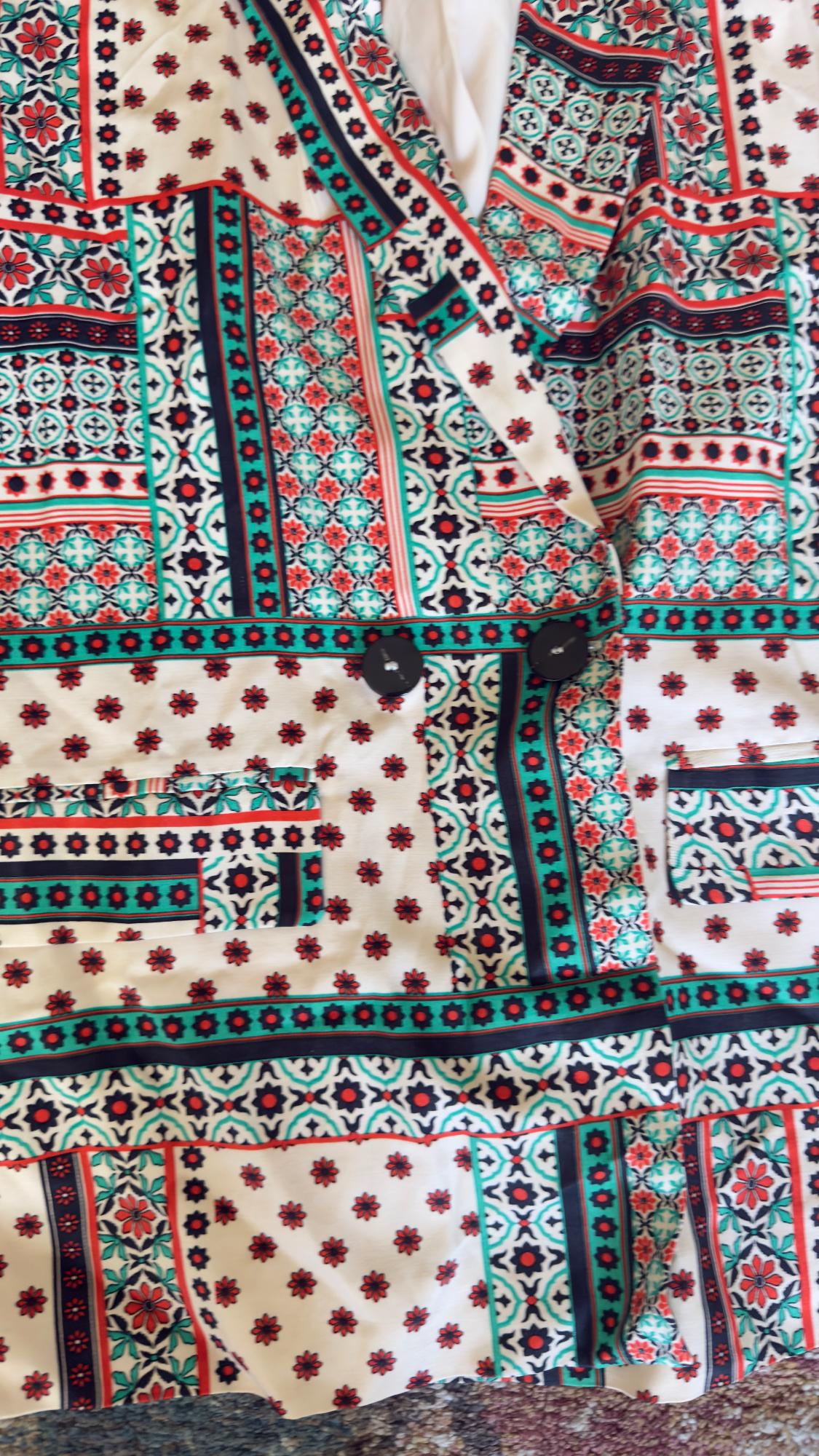 FLUID PRINTED BLAZER - Image 2