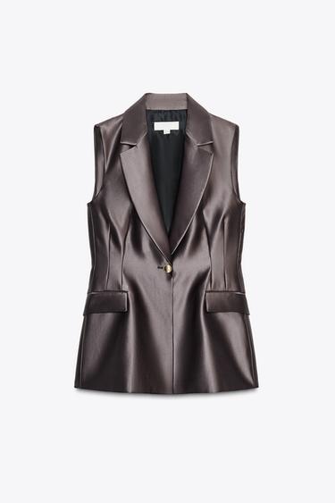 SATIN WAISTCOAT -  by Zara - Image 5