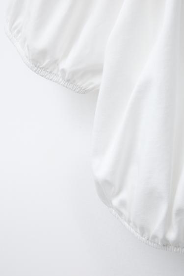COMBINED ELASTICATED TOP - White by Zara - Image 3