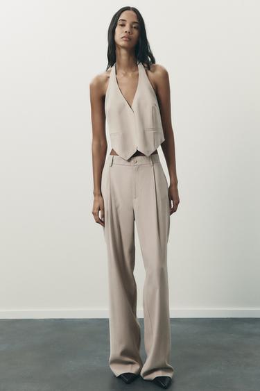 CHALECO HEBILLA - Beige claro de Zara - Imagen 0