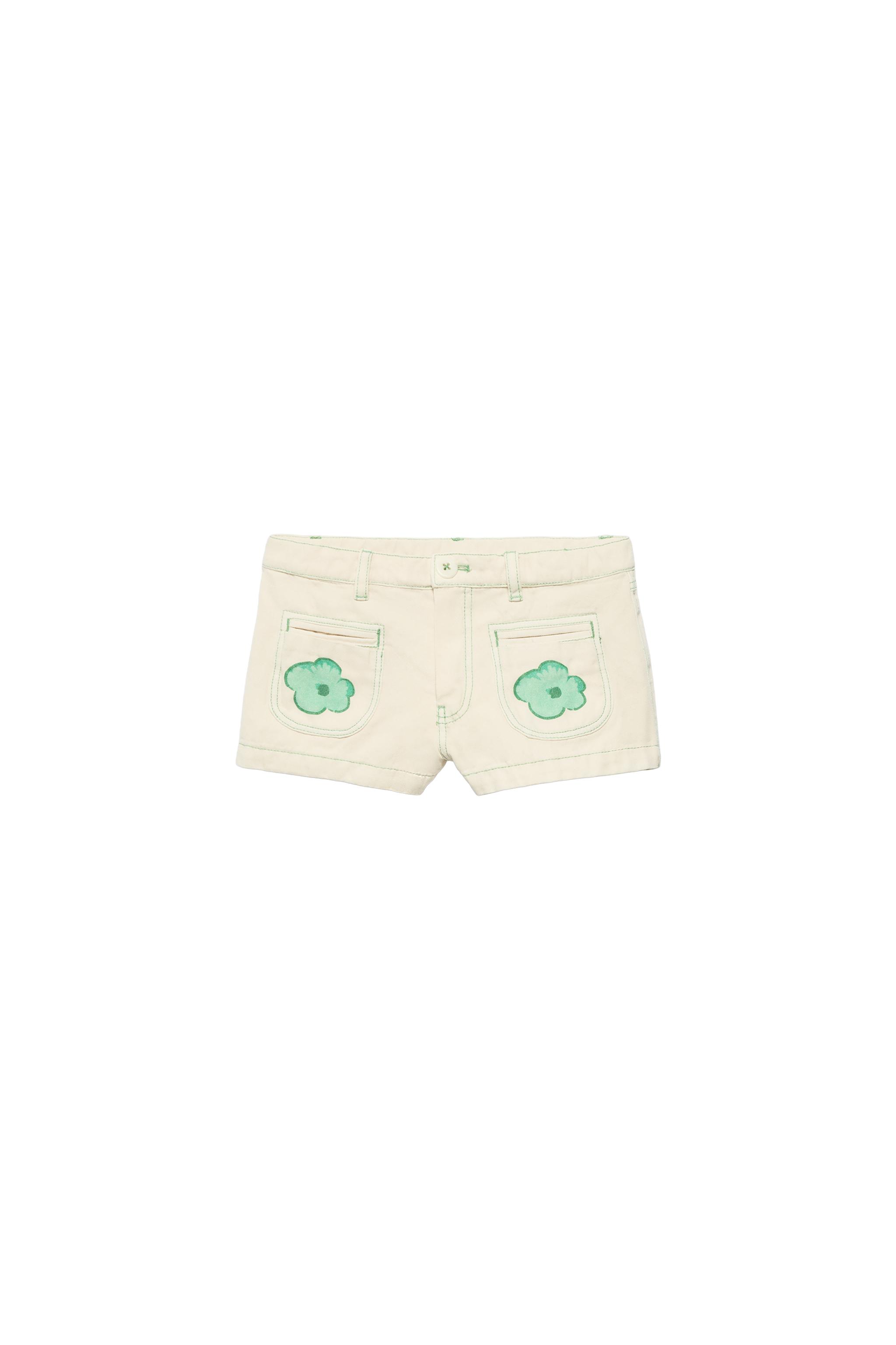2-14歳/ LIMITED EDITION フラワーステッチショートパンツ - プリント