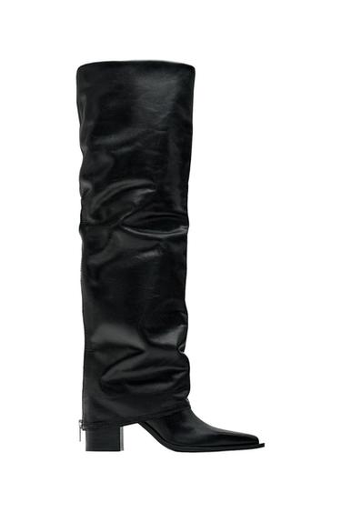 LEATHER GAITER BOOTS
