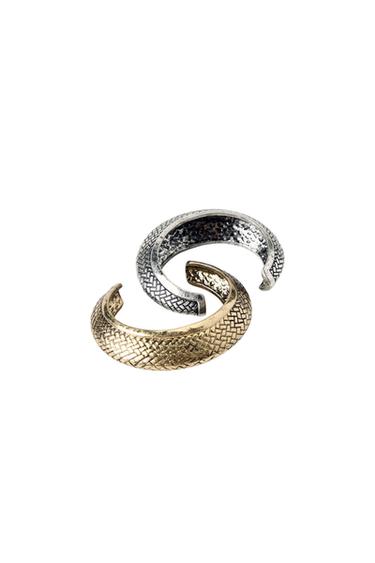 PACK OF 2 TEXTURED RIGID CUFFS KATE MOSS X ZARA