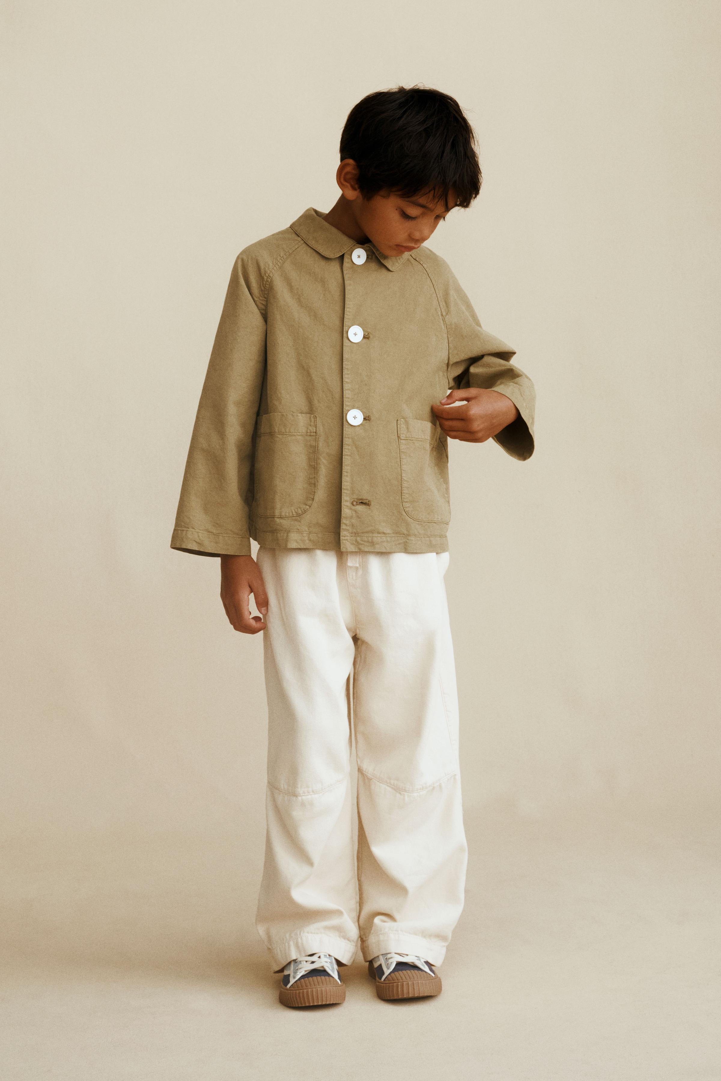 Детские куртки Zara SHORT TRENCH COAT CREATED BY CARAMEL LONDON X